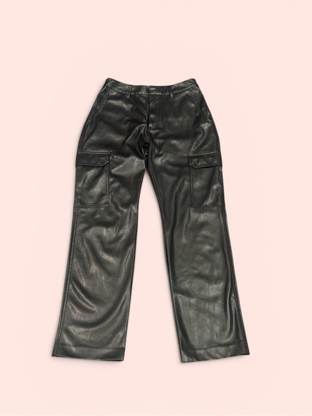 OVO Women’s Vegan Leather Cargo Pants